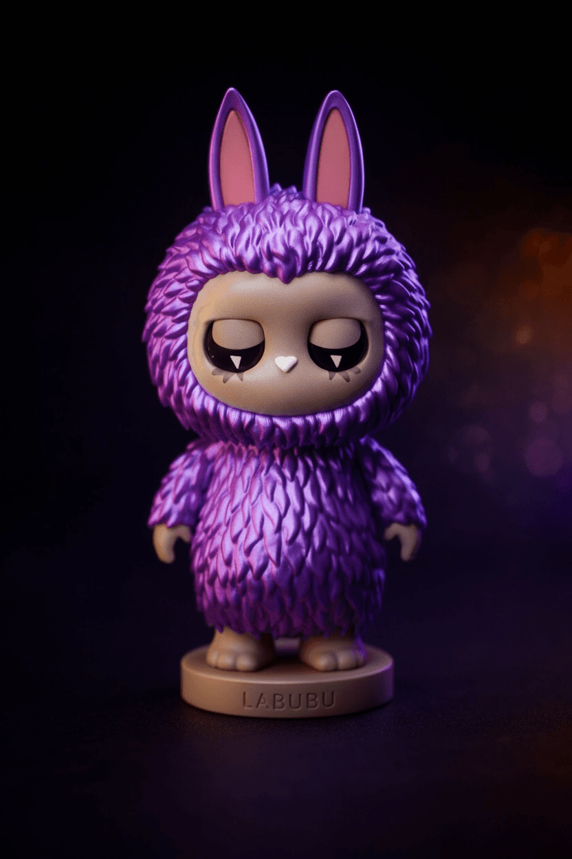 Labubu roxo metalico - FDM